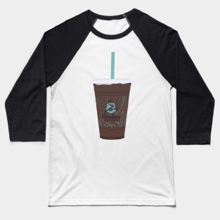 Iced Mocha Drawing Baseball T-Shirt